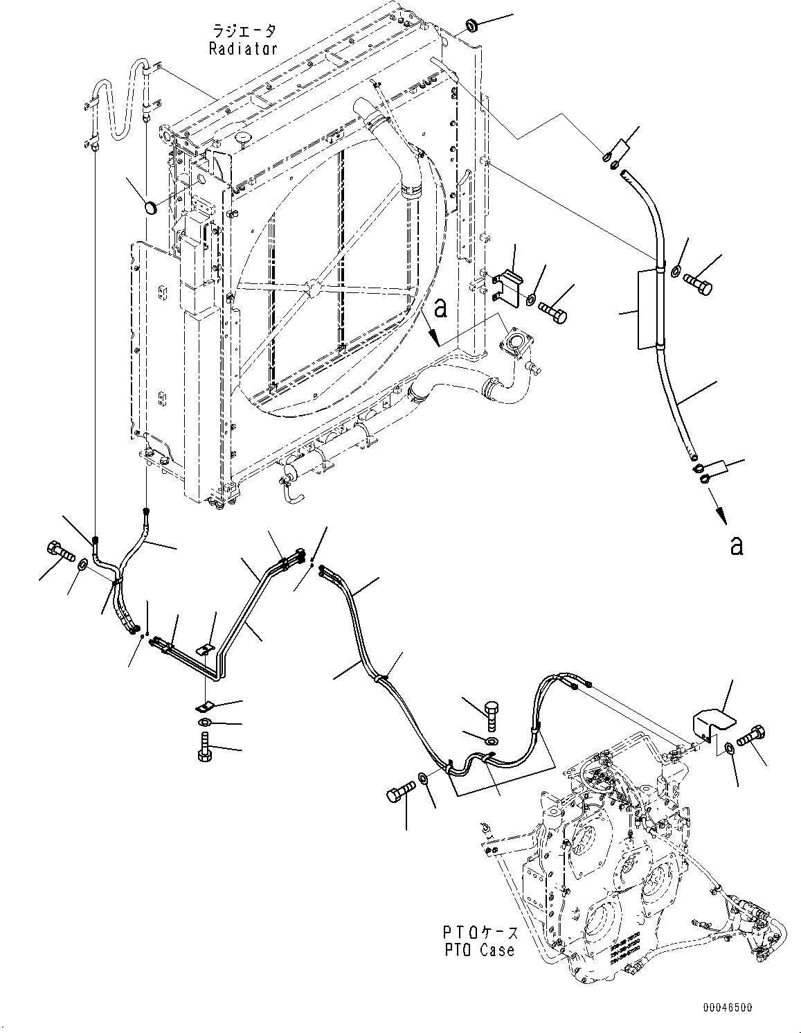 Excavators Komatsu / PC1250-8R S/N 35201-UP(0000430c) / Cooling System, Radiator Bypass Hose (#35201-)(C001030 : C0100-002025)
