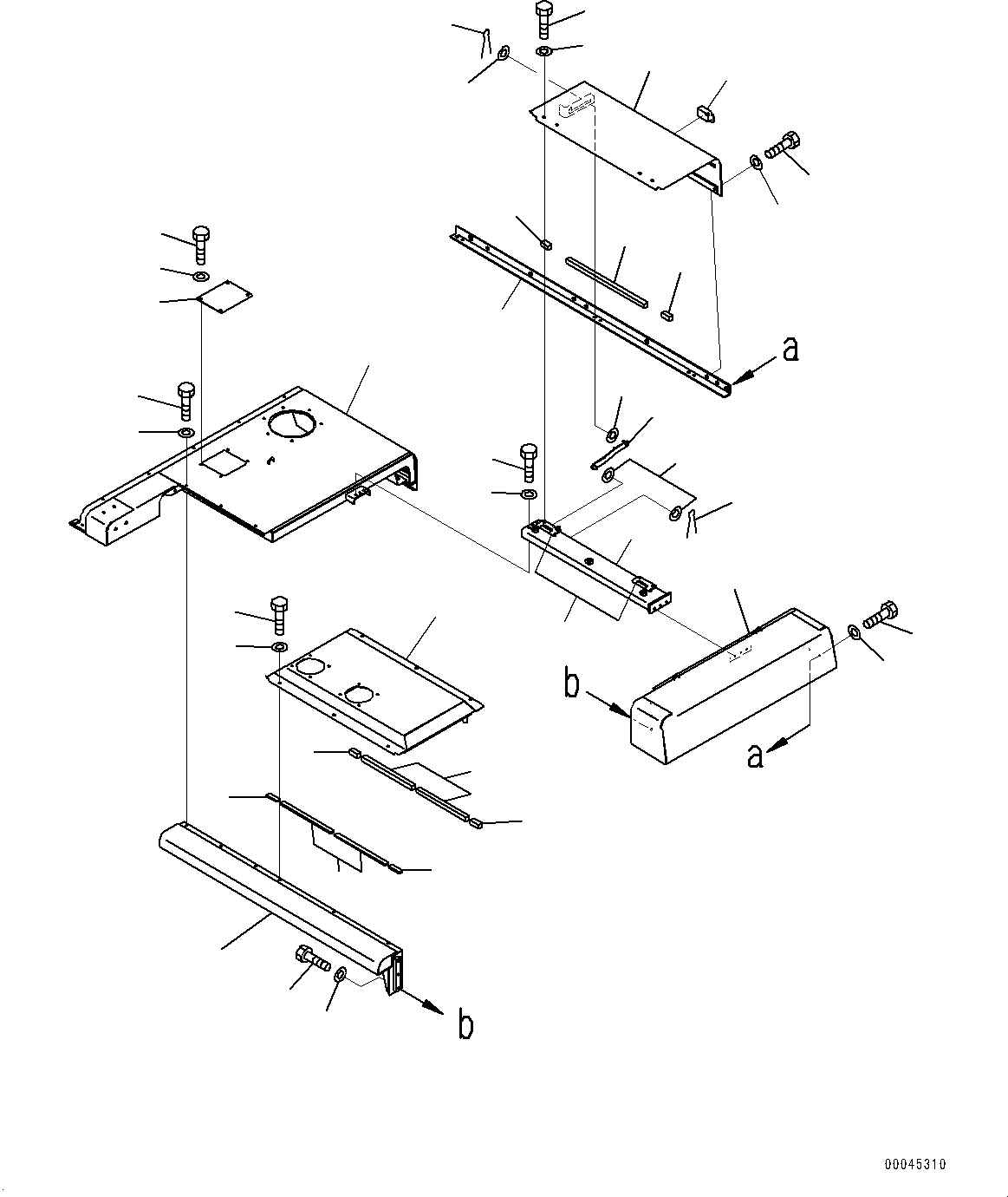 Excavators Komatsu / PC1250-8R S/N 35201-UP(0000430c) / Engine Hood, (1/2) (#35201-)(M001001 : M1110-001001)