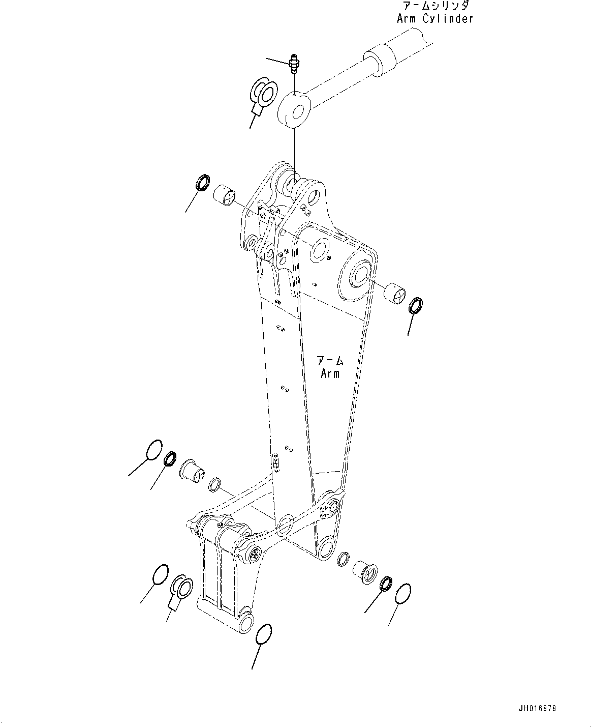 Excavators Komatsu / PC1250-8R S/N 35201-UP(0000430c) / Arm, Spacer (#35650-)(T013009 : T1200-013009)
