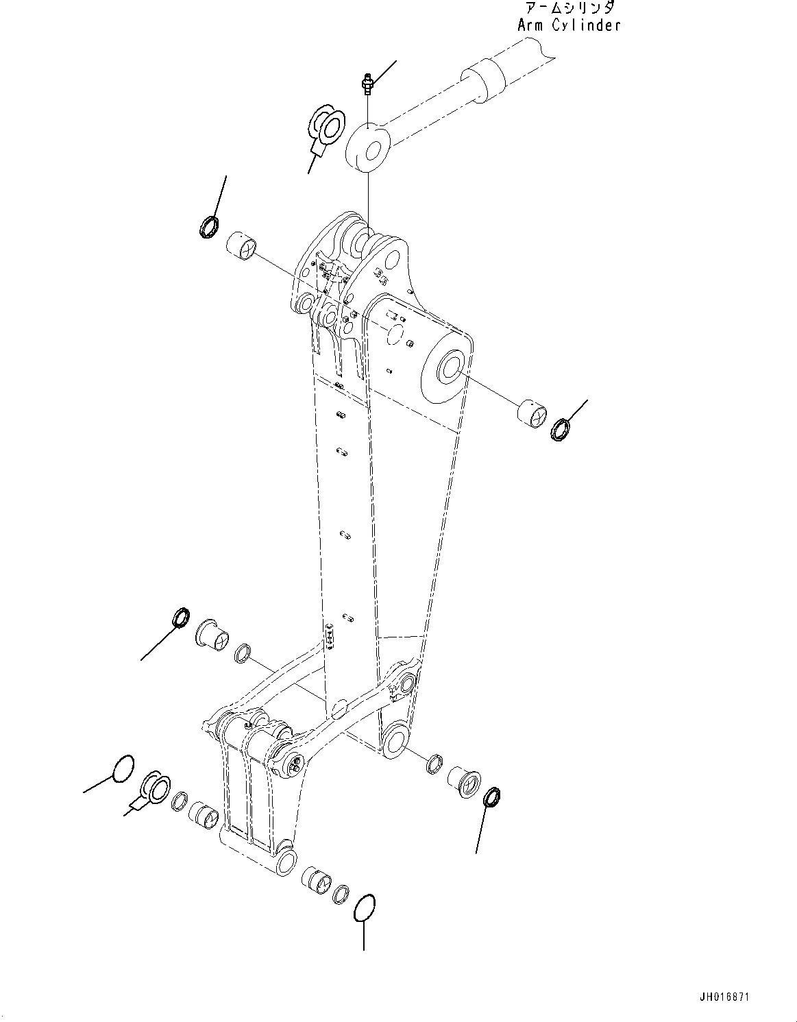 Excavators Komatsu / PC1250-8R S/N 35201-UP(0000430c) / Arm, Spacer (#35650-)(T010009 : T1200-005009)