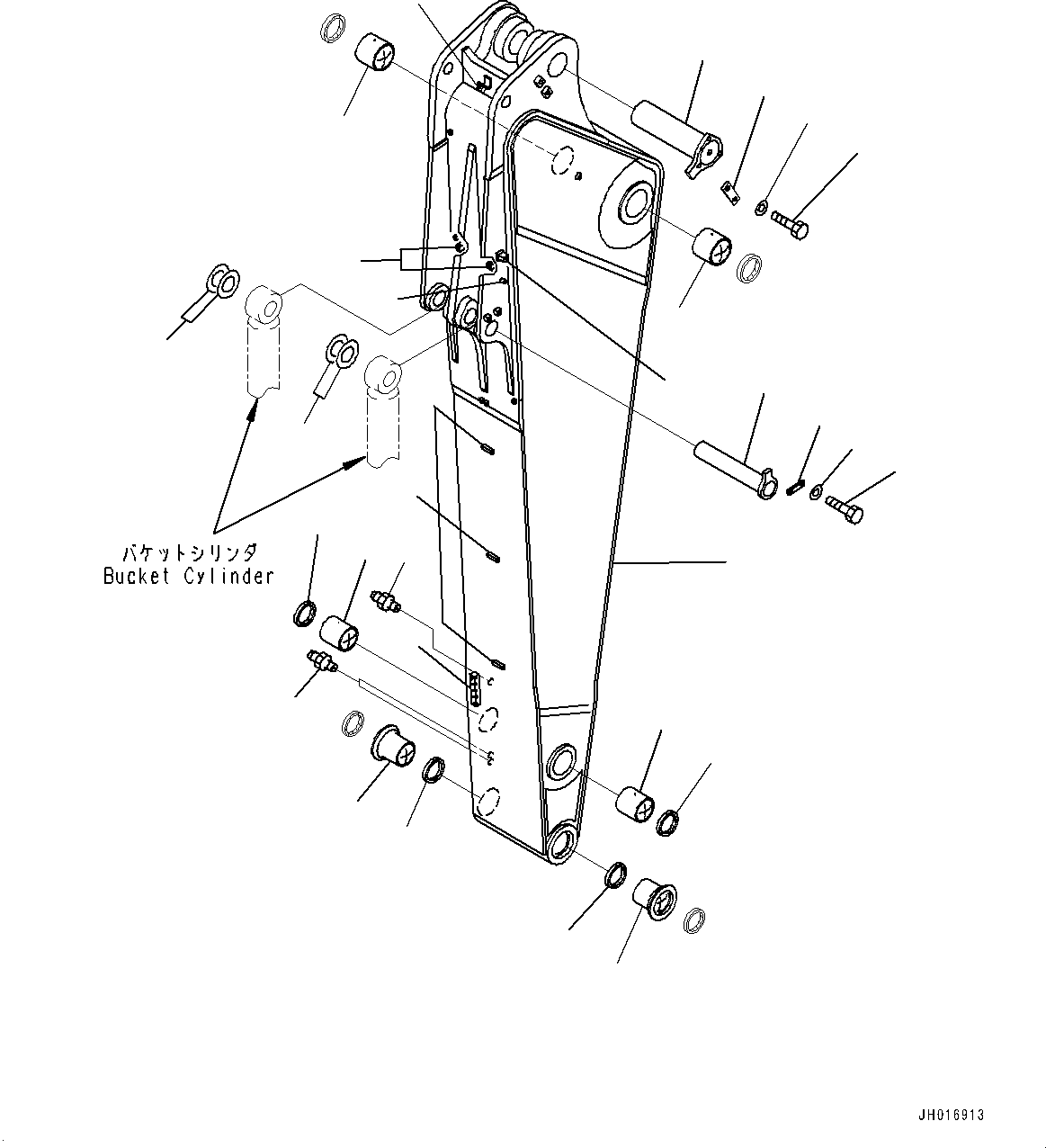 Excavators Komatsu / PC1250-8R S/N 35201-UP(0000430c) / Arm, Arm and Pin (#35650-)(T014001 : T1200-014001)