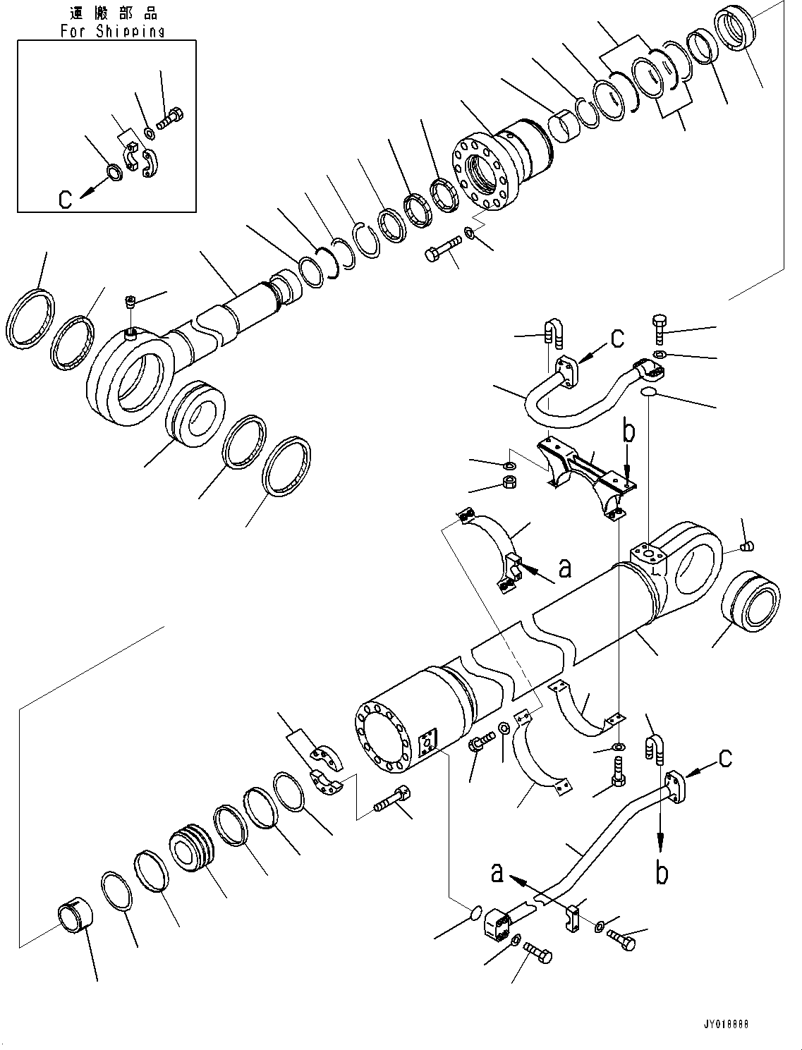 Excavators Komatsu / PC1250-8R S/N 35201-UP(0000430c) / Arm, Bucket Cylinder (#35650-)(T017004 : T1200-017004)