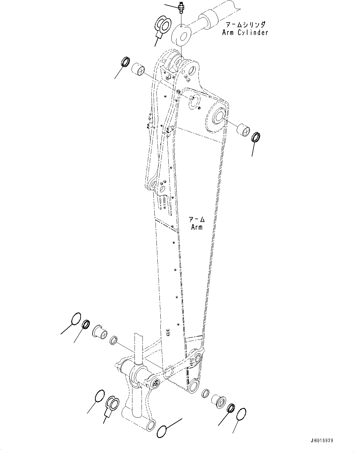 Excavators Komatsu / PC1250-8R S/N 35201-UP(0000430c) / Arm, Spacer (#35650-)(T017007 : T1200-017007)
