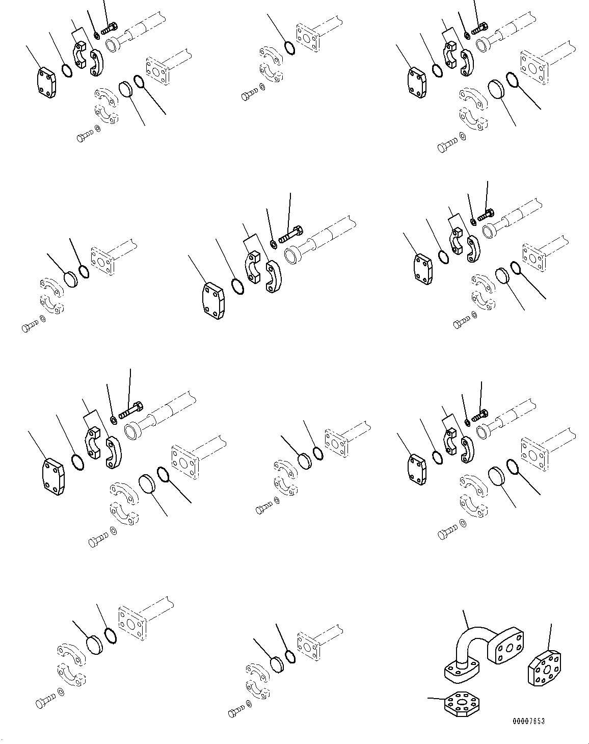 Excavators Komatsu / PC1250-8R S/N 35201-UP(0000430c) / Loading Shovel, Boom and Arm, Shipping Parts (#35201-)(T032021 : T1310-001019)