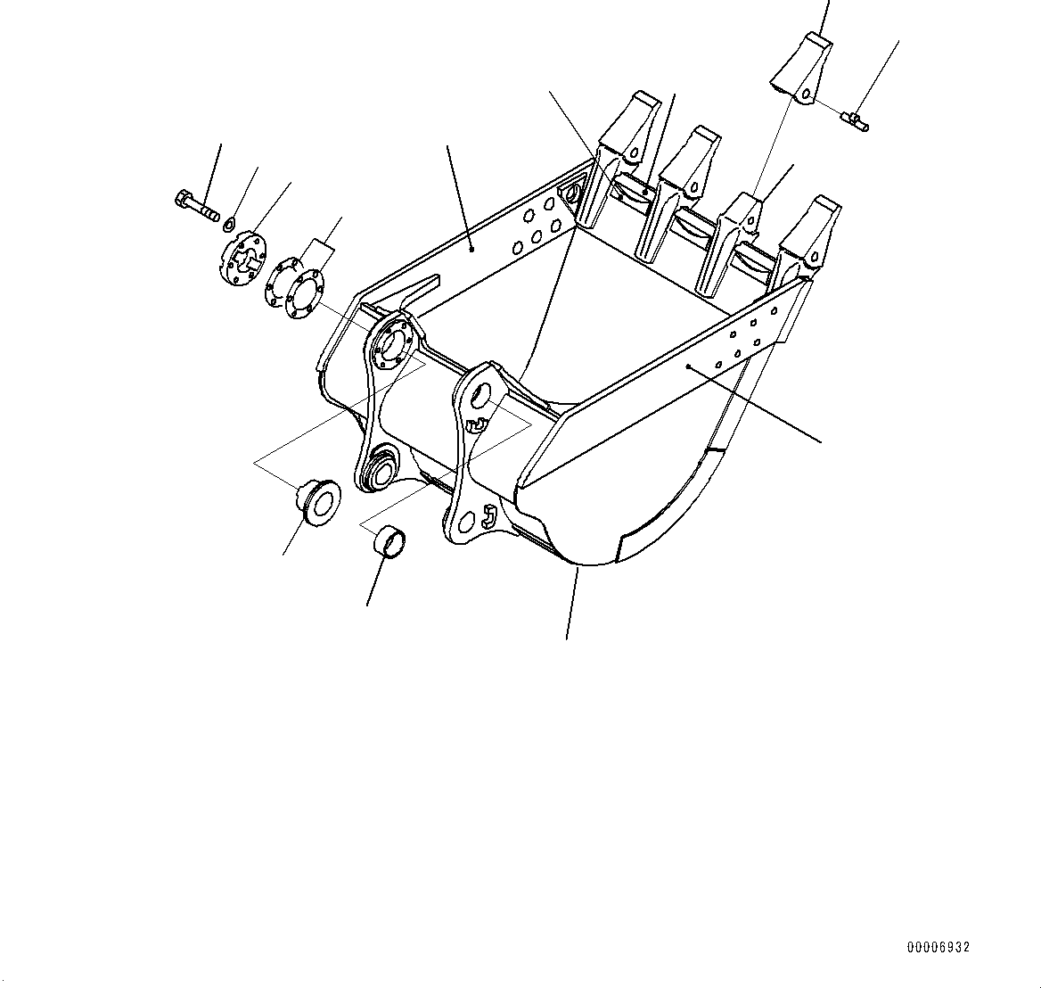 Excavators Komatsu / PC1250-8R S/N 35201-UP(0000430c) / Bucket (#35464-)(T040001 : T1510-025001)