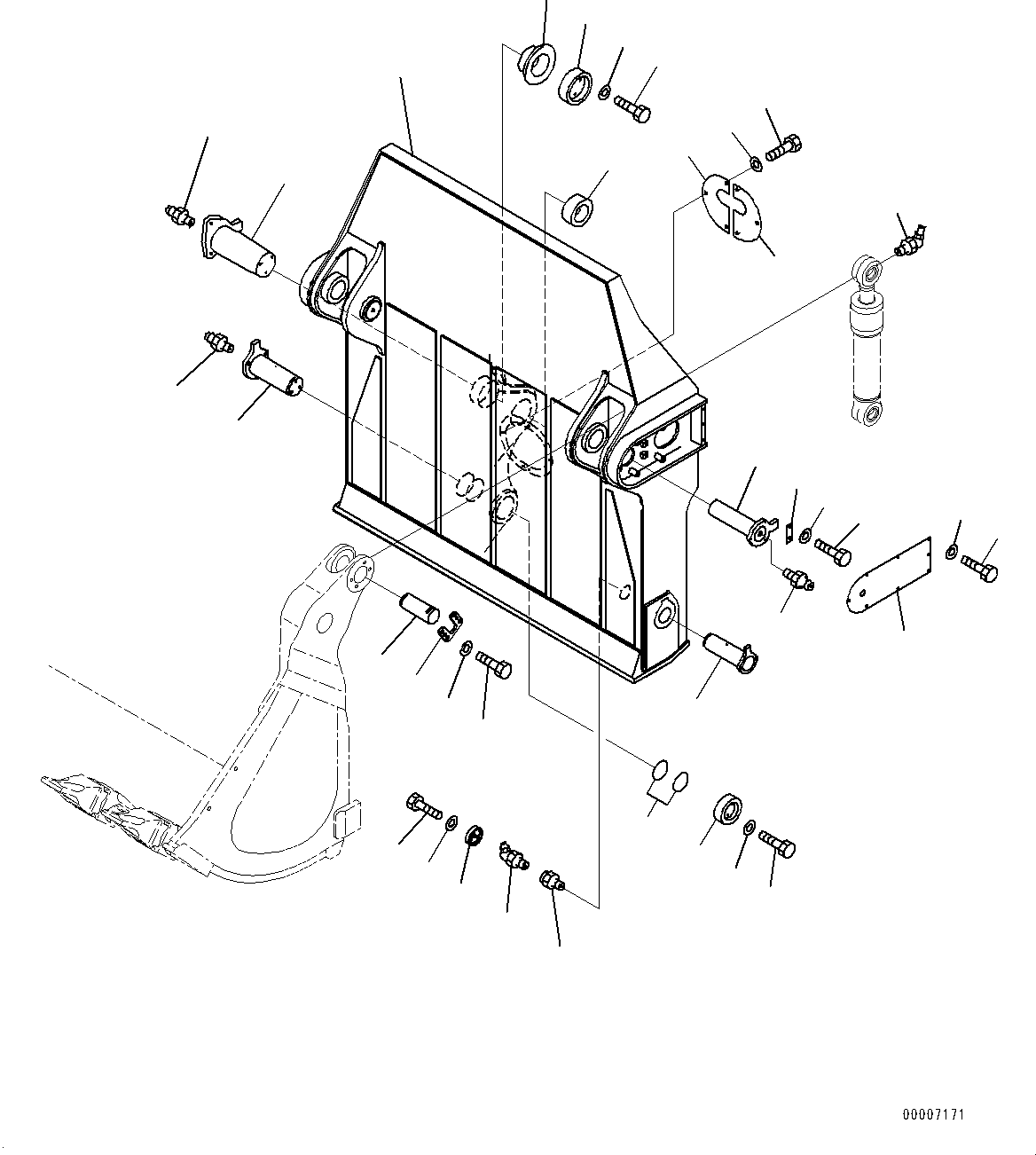 Excavators Komatsu / PC1250-8R S/N 35201-UP(0000430c) / Bucket, Rear Bucket (#35201-)(T044003 : T1510-013003)
