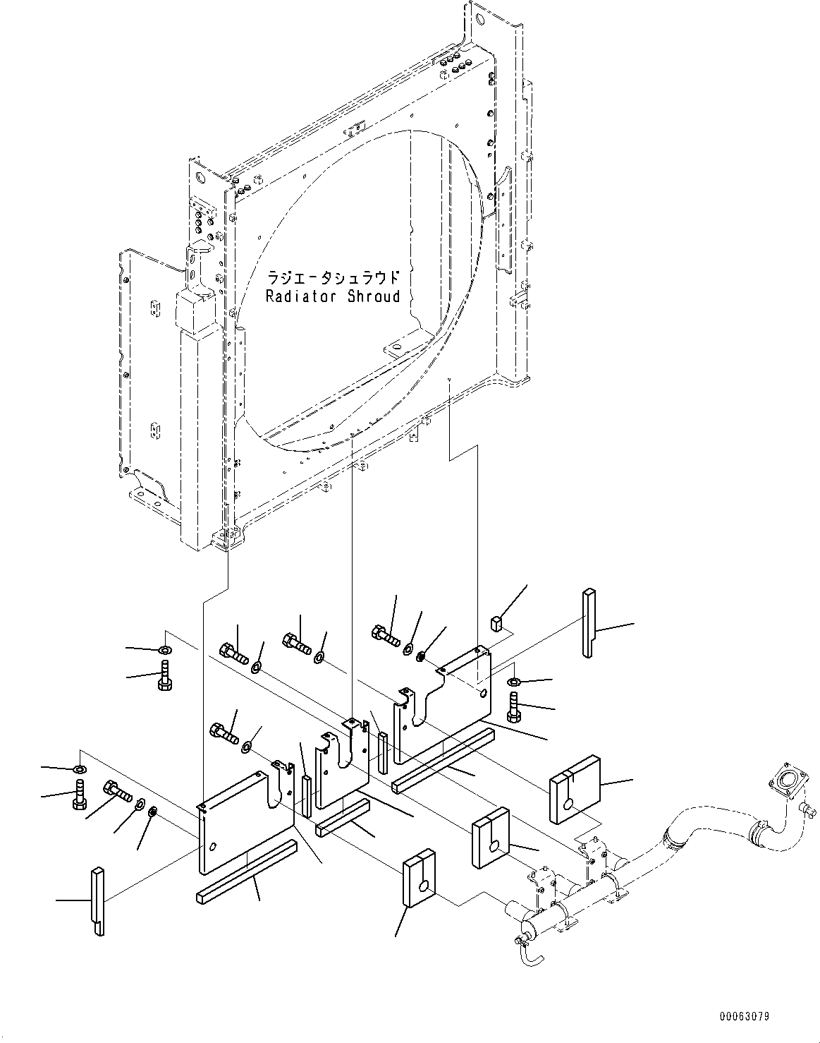 Excavators Komatsu / PC1250SP-8R S/N 35201-UP (Extreme Hot Area Arrangement)(0000433c) / Cooling System, Radiator Sheet (#35201-)(C001029 : C0100-003022)