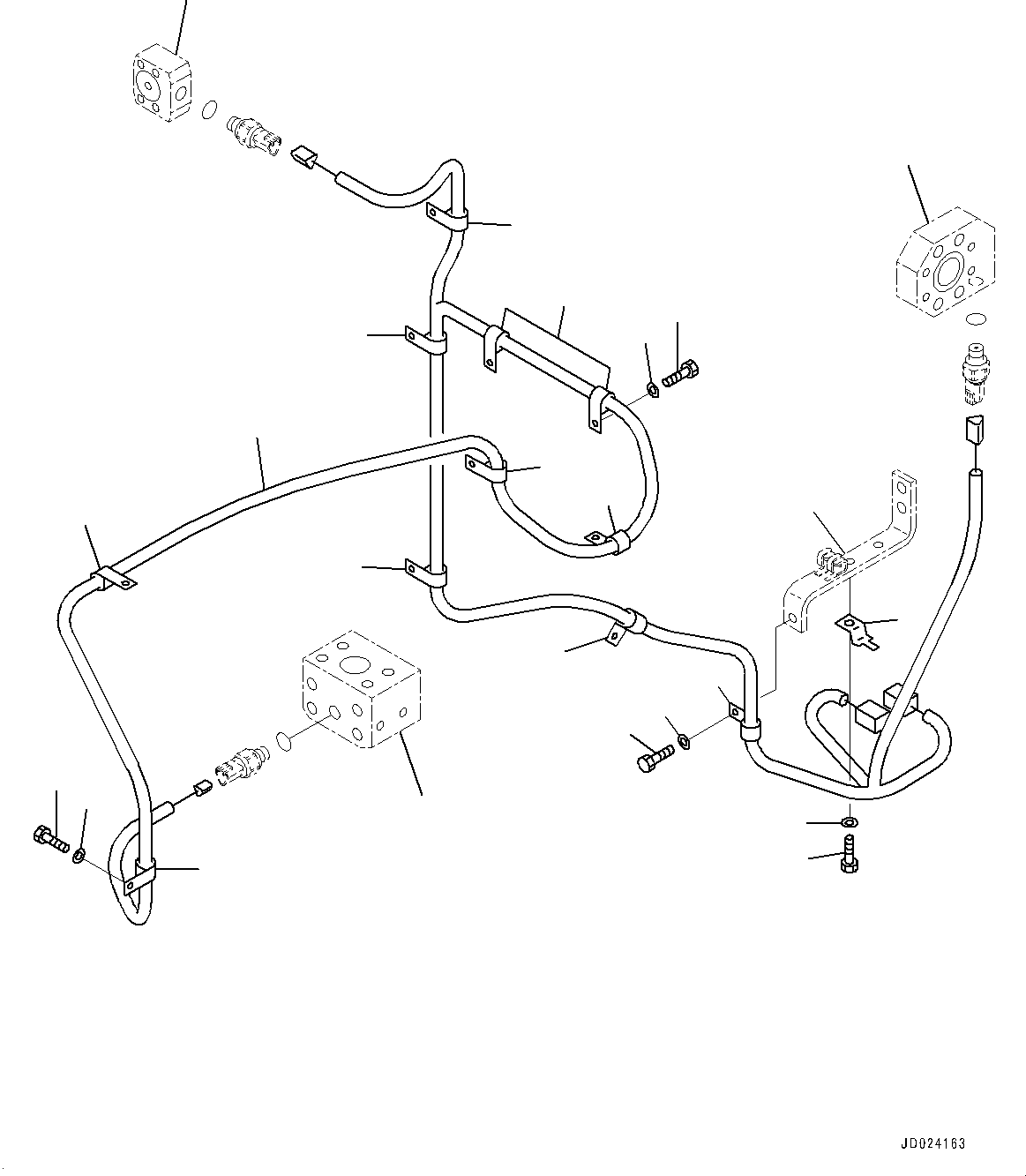 Excavators Komatsu / PC1250SP-8R S/N 35201-UP (Extreme Hot Area Arrangement)(0000433c) / Electric Wiring Harness, Vehicle Health Monitoring System (VHMS) Wiring Harness (#35201-)(E006009 : E0200-009008)