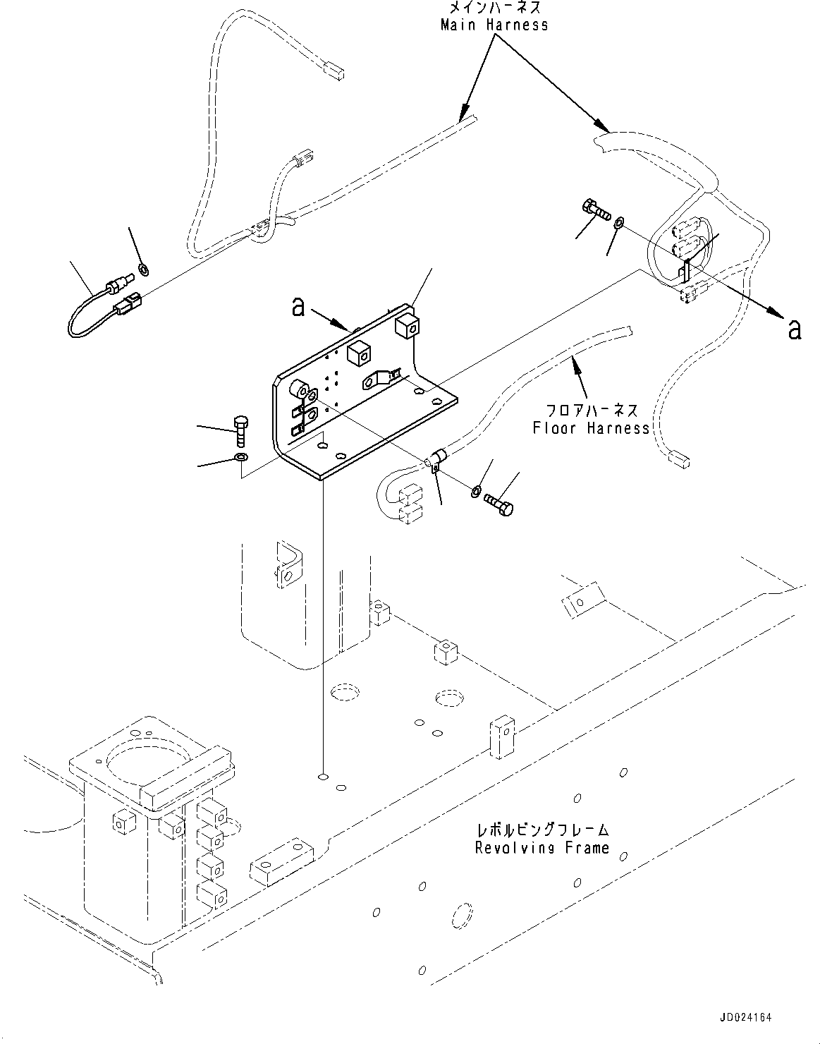 Excavators Komatsu / PC1250SP-8R S/N 35201-UP (Extreme Hot Area Arrangement)(0000433c) / Electric Wiring Harness, Bracket (#35201-)(E006010 : E0200-009009)