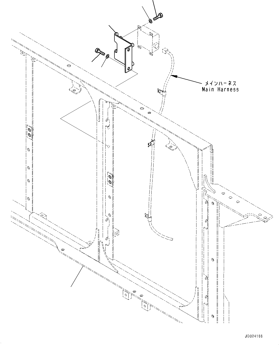 Excavators Komatsu / PC1250SP-8R S/N 35201-UP (Extreme Hot Area Arrangement)(0000433c) / Electric Wiring Harness, Fuel Priming Pump Switch (#35201-)(E006012 : E0200-009011)