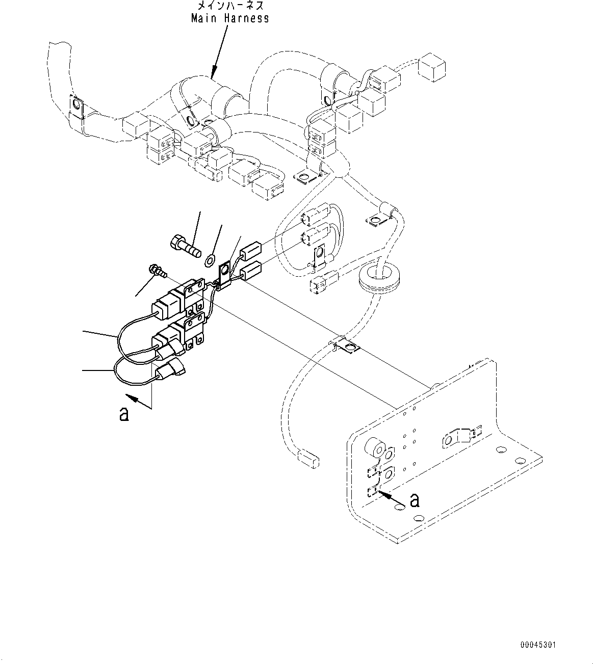 Excavators Komatsu / PC1250SP-8R S/N 35201-UP (Extreme Hot Area Arrangement)(0000433c) / Electric Wiring Harness, Connector Plug (#35201-35531)(E005011 : E0200-008010)