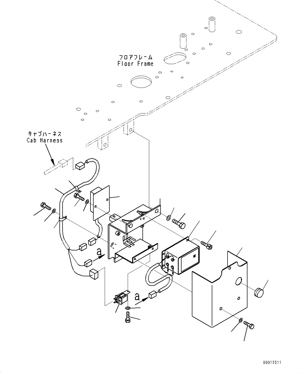 Excavators Komatsu / PC1250SP-8R S/N 35201-UP (Extreme Hot Area Arrangement)(0000433c) / Electric Wiring Harness, Auto-greasing Timer (#35201-)(E006013 : E0200-009012)
