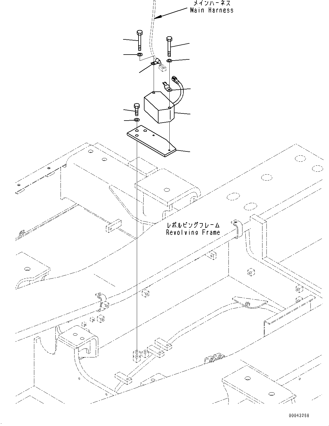 Excavators Komatsu / PC1250SP-8R S/N 35201-UP (Extreme Hot Area Arrangement)(0000433c) / Travel Alarm (#35201-)(E011001 : E0420-001001)