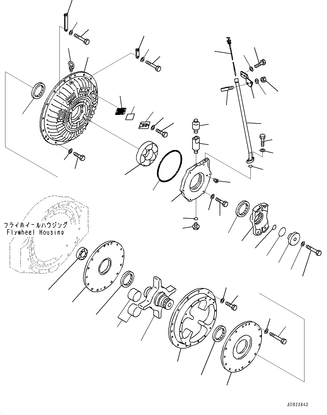 Bulldozers Komatsu / D475ASD-5E0 S/N 30147-UP(0000435c) / Damper (#30147-)(B003001 : B0600-001001)