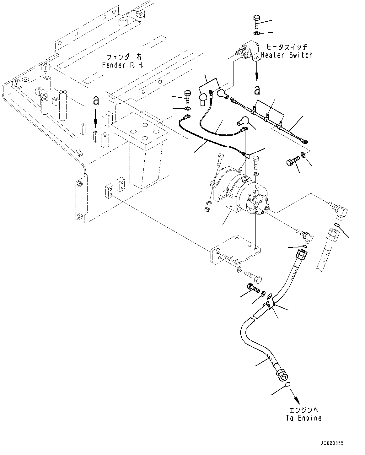 Bulldozers Komatsu / D475ASD-5E0 S/N 30147-UP(0000435c) / Engine Pre-lubrication System (#30147-)(B010001 : B0800-001001)
