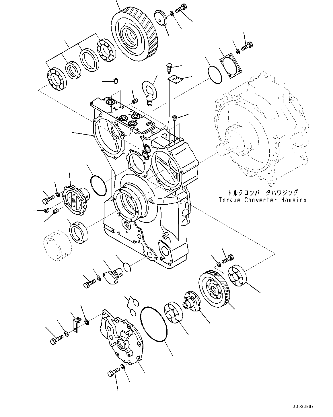 Bulldozers Komatsu / D475ASD-5E0 S/N 30147-UP(0000435c) / Power Train, PTO(Power Take Off) Gear (#30147-)(F002005 : F2300-001005)