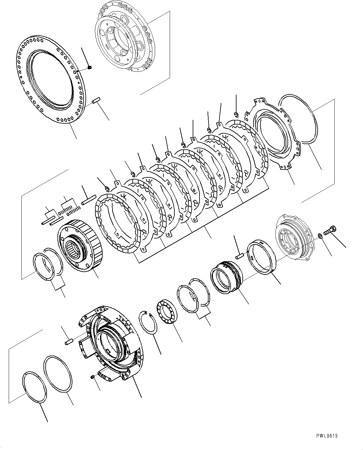 Bulldozers Komatsu / D475ASD-5E0 S/N 30147-UP(0000435c) / Power Train, 1st Housing (#30147-)(F002011 : F2300-001011)