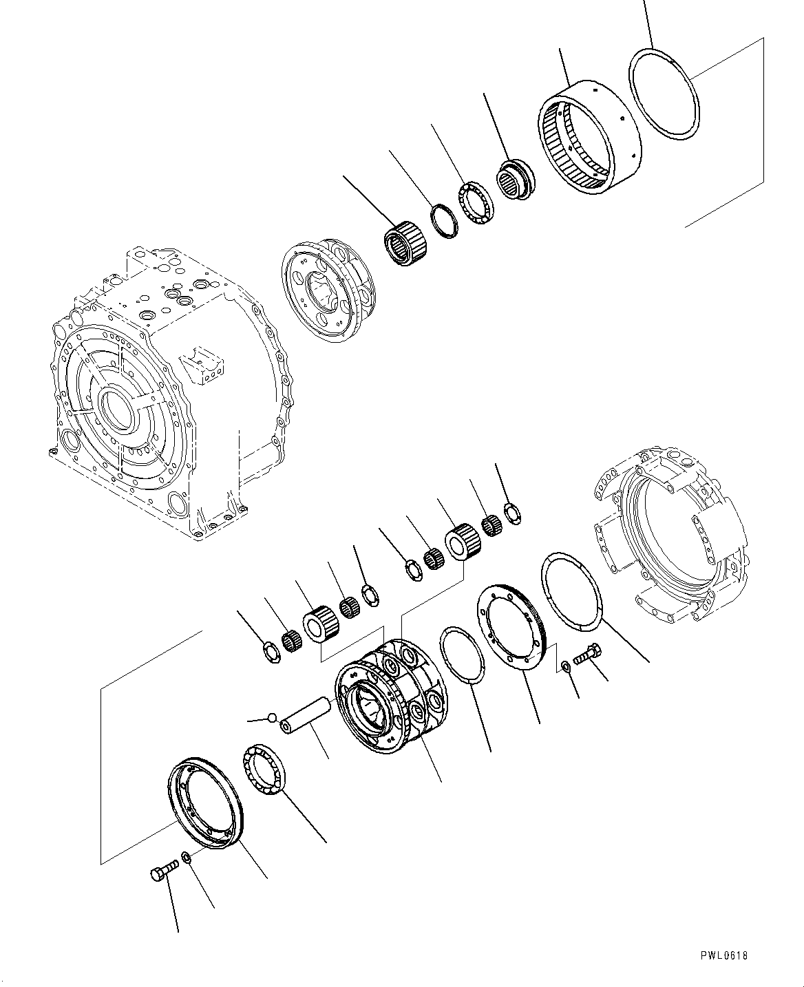 Bulldozers Komatsu / D475ASD-5E0 S/N 30147-UP(0000435c) / Power Train, Carrier (1/2) (#30147-)(F002014 : F2300-001014)