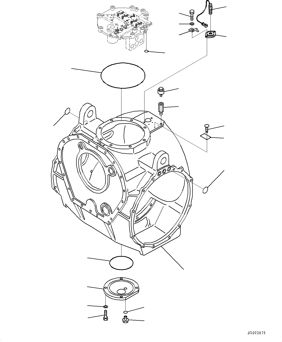 Bulldozers Komatsu / D475ASD-5E0 S/N 30147-UP(0000435c) / Power Train, Steering Case (#30147-)(F002021 : F2300-001021)