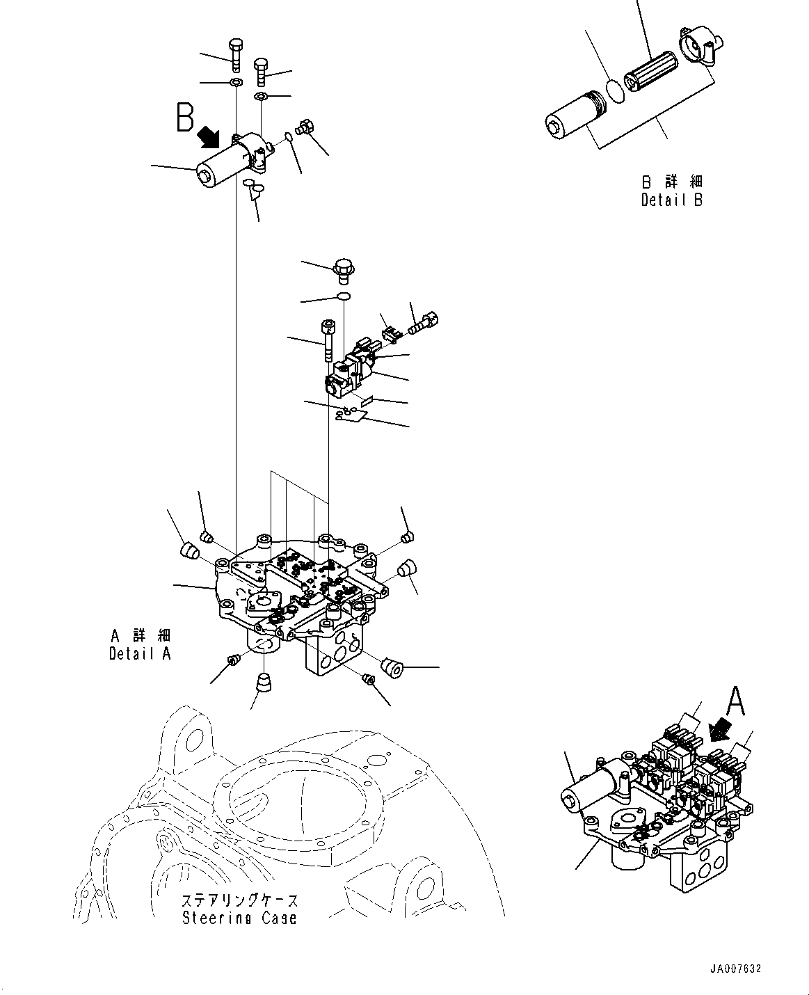 Bulldozers Komatsu / D475ASD-5E0 S/N 30147-UP(0000435c) / Power Train, Steering Valve (2/2) (#30147-)(F002029 : F2300-001029)