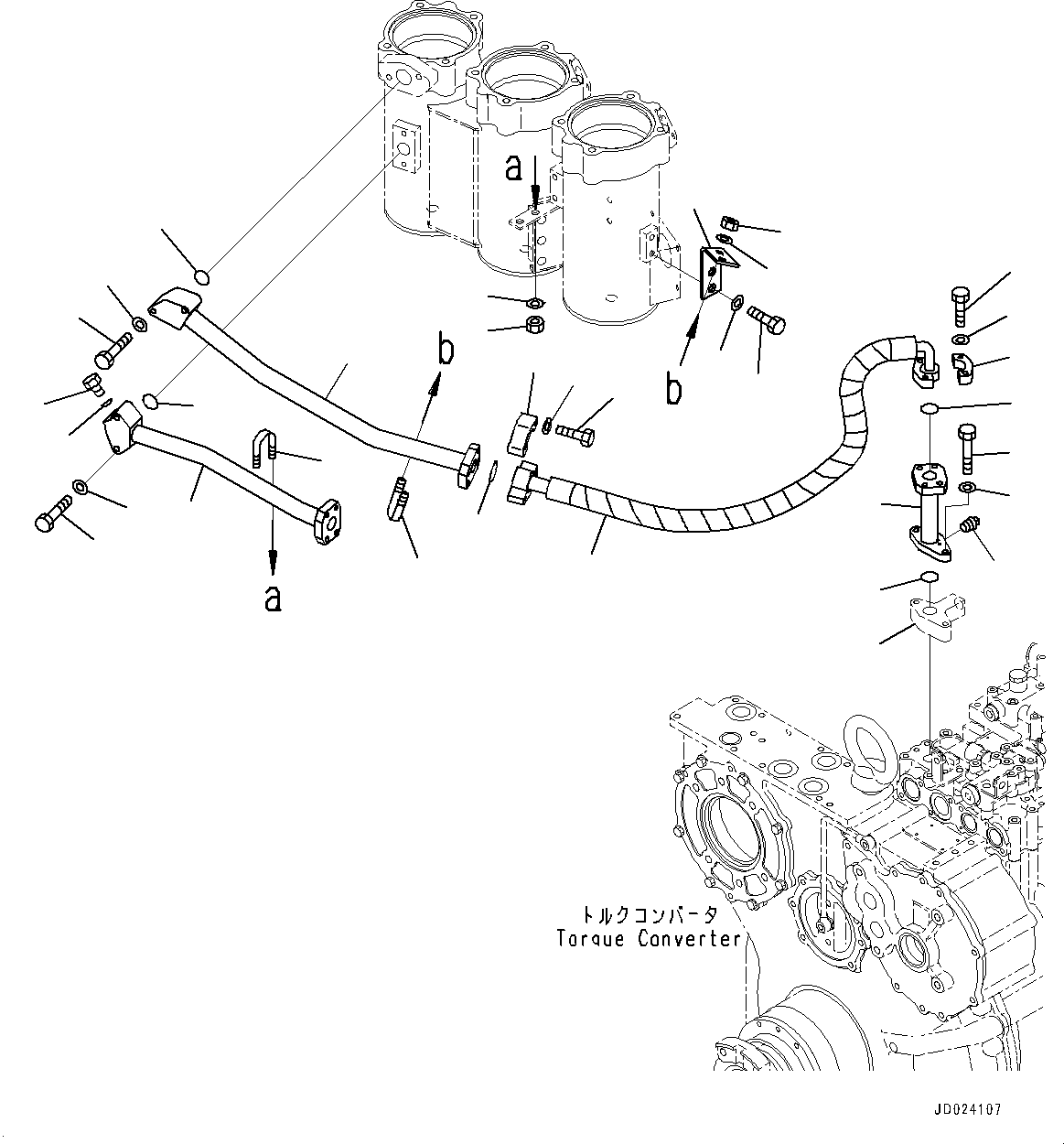 Bulldozers Komatsu / D475ASD-5E0 S/N 30147-UP(0000435c) / Power Train, Filter (2/2) (#30147-)(F002040 : F2300-001040)