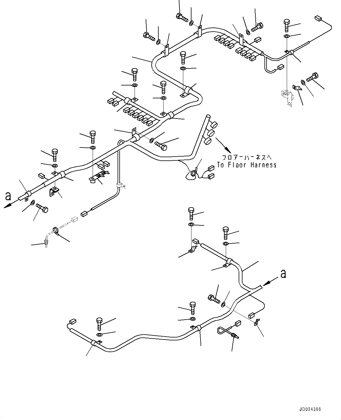 Bulldozers Komatsu / D475ASD-5E0 S/N 30147-UP(0000435c) / Power Train Wiring Harness (#30147-)(F006001 : F2830-001001)