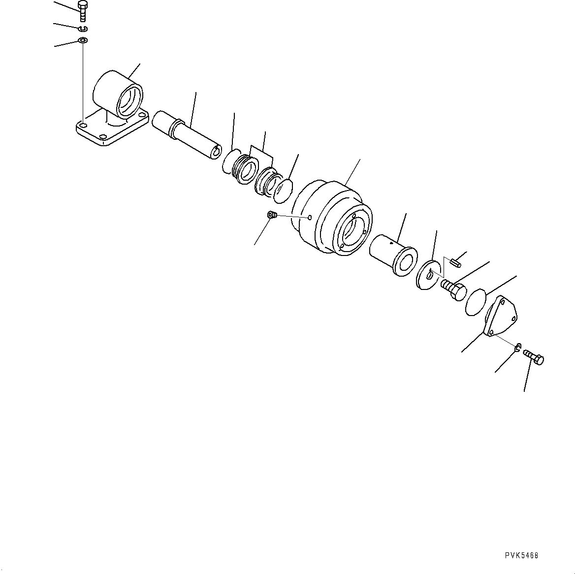Bulldozers Komatsu / D21A-8E0 S/N 90210-UP(0000436c) / Carrier Roller (#90210-)(R005001 : R0300-001001)