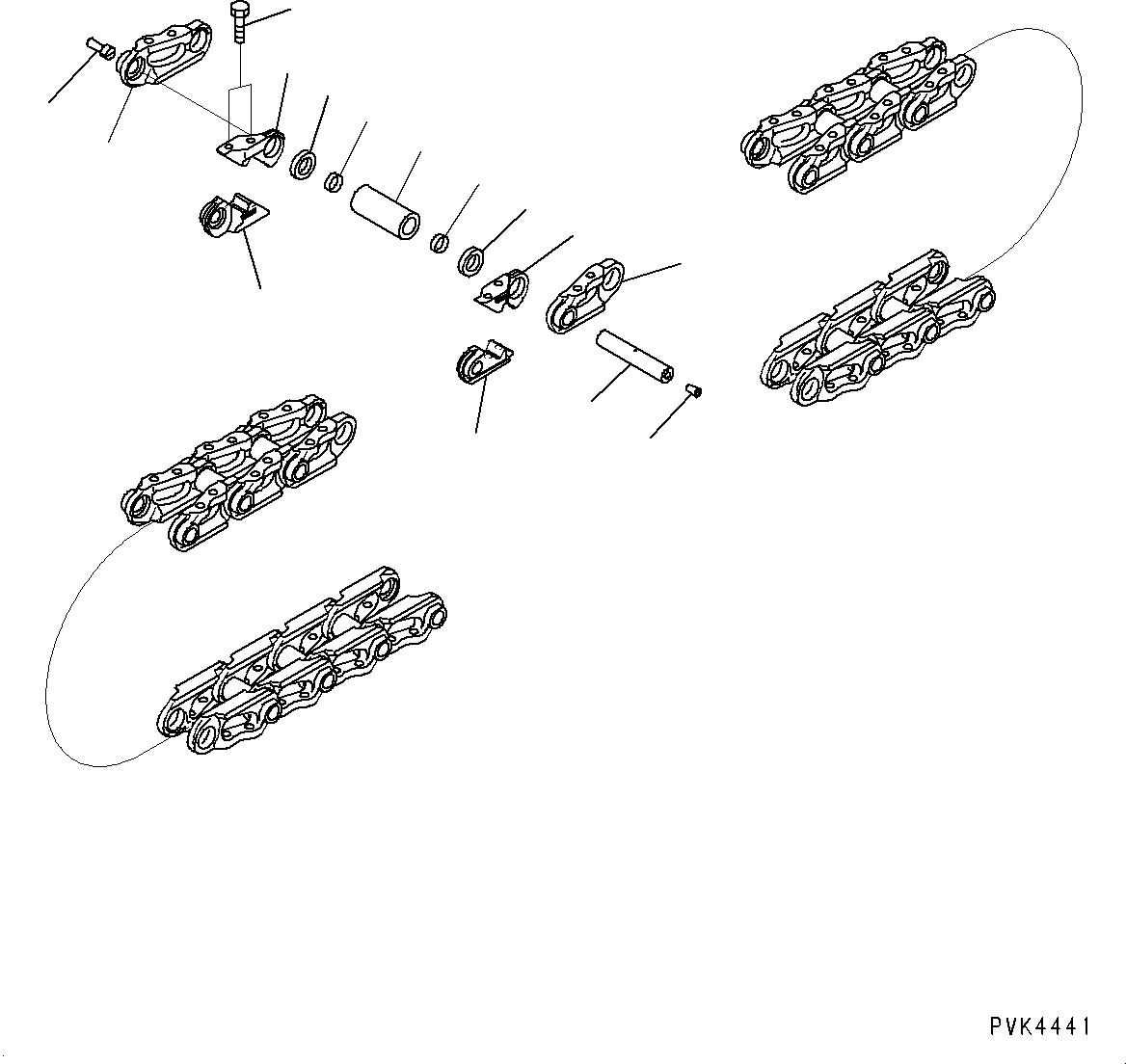 Bulldozers Komatsu / D21A-8E0 S/N 90210-UP(0000436c) / Track Link Assembly (#90210-)(R019001 : R0501-002001)