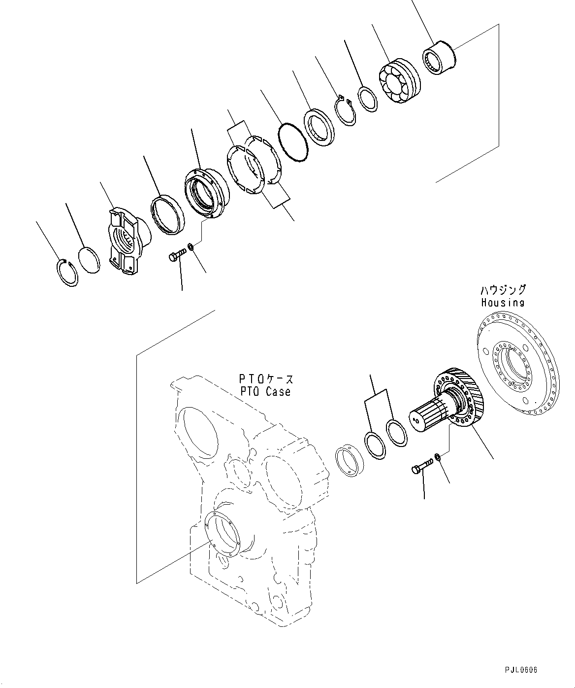 Bulldozers Komatsu / D475ASD-5E0 S/N 30147-UP (Mining  Spec.)(0000437c) / Power Train, Input Shaft (#30147-)(F002002 : F2300-001002)
