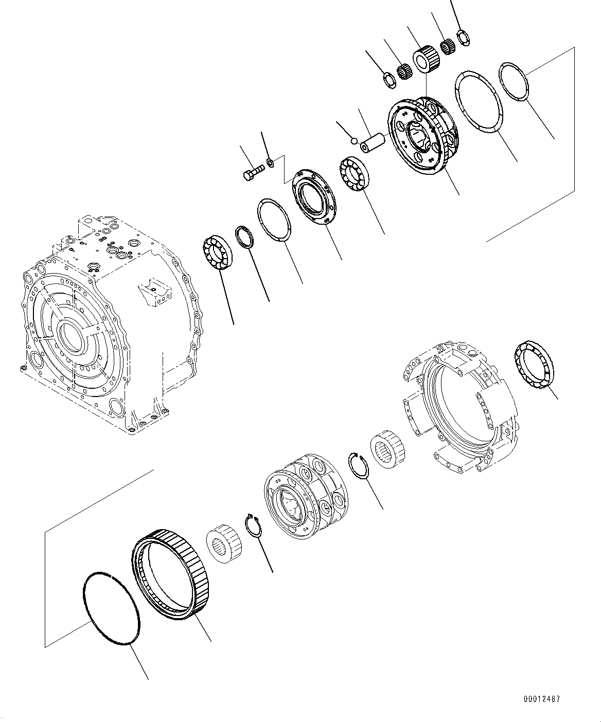 Bulldozers Komatsu / D475ASD-5E0 S/N 30147-UP (Mining  Spec.)(0000437c) / Power Train, Carrier (2/2) (#30147-)(F002015 : F2300-001015)