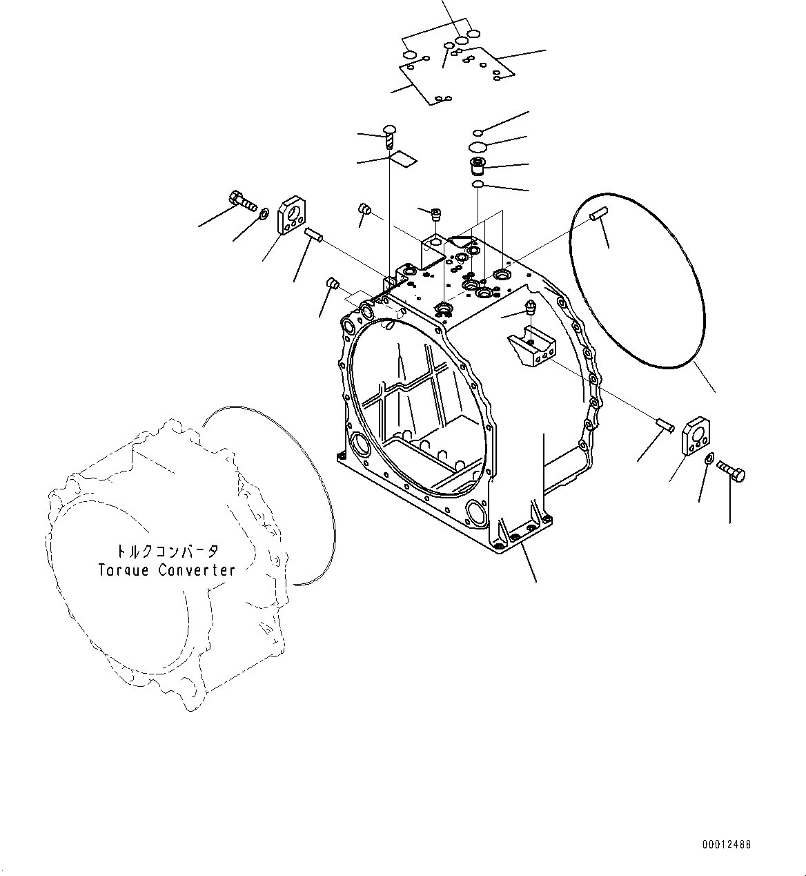 Bulldozers Komatsu / D475ASD-5E0 S/N 30147-UP (Mining  Spec.)(0000437c) / Power Train, Transmission Case (#30147-)(F002016 : F2300-001016)