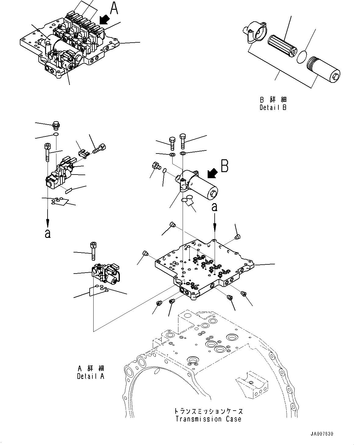 Bulldozers Komatsu / D475ASD-5E0 S/N 30147-UP (Mining  Spec.)(0000437c) / Power Train, Transmission Control Valve (1/2) (#30147-)(F002019 : F2300-001019)