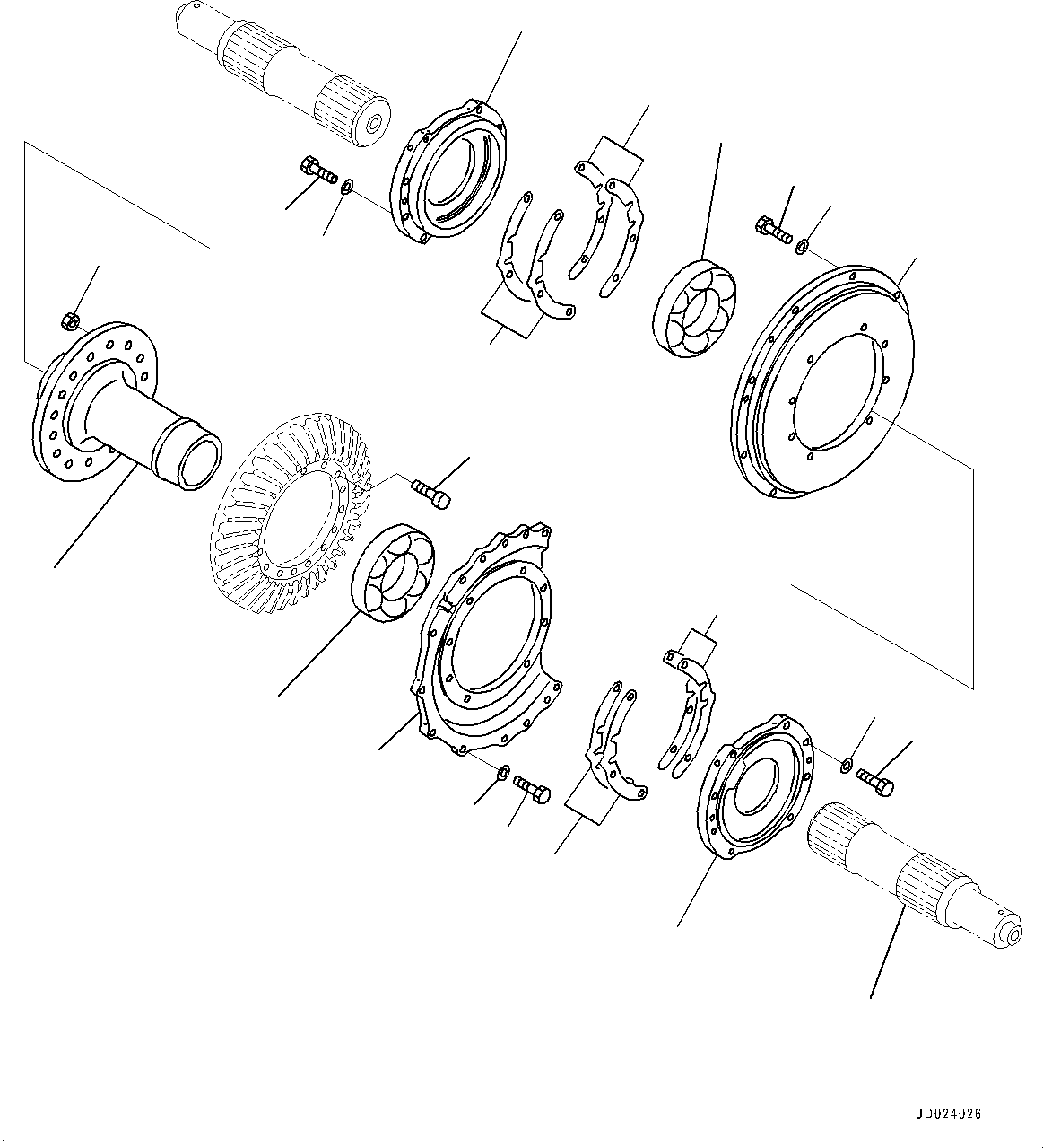 Bulldozers Komatsu / D475ASD-5E0 S/N 30147-UP (Mining  Spec.)(0000437c) / Power Train, Steering Clutch and Steering Brake (1/2) (#30147-)(F002024 : F2300-001024)