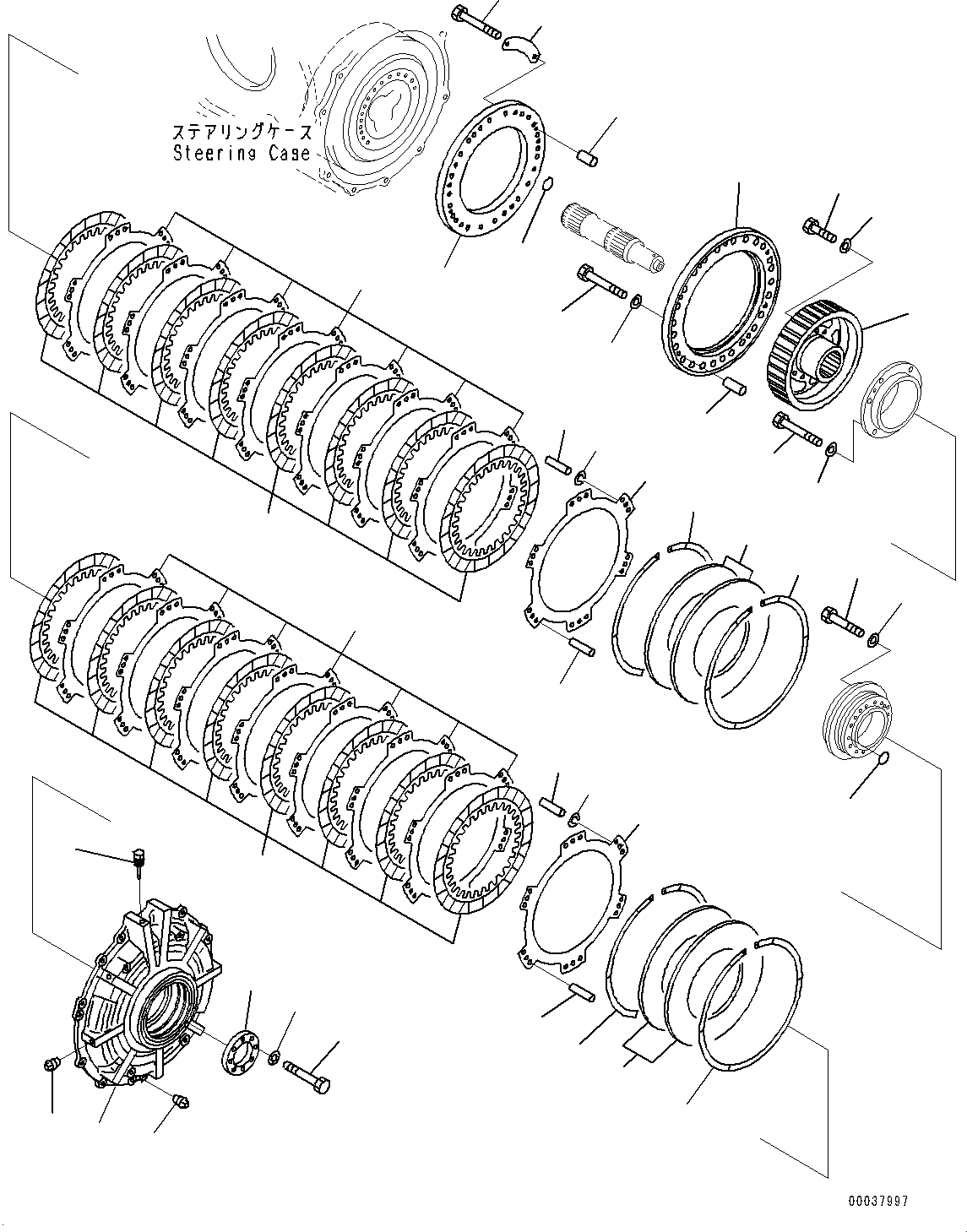Bulldozers Komatsu / D475ASD-5E0 S/N 30147-UP (Mining  Spec.)(0000437c) / Power Train, Steering Clutch and Steering Brake (2/2) (#30147-)(F002025 : F2300-001025)