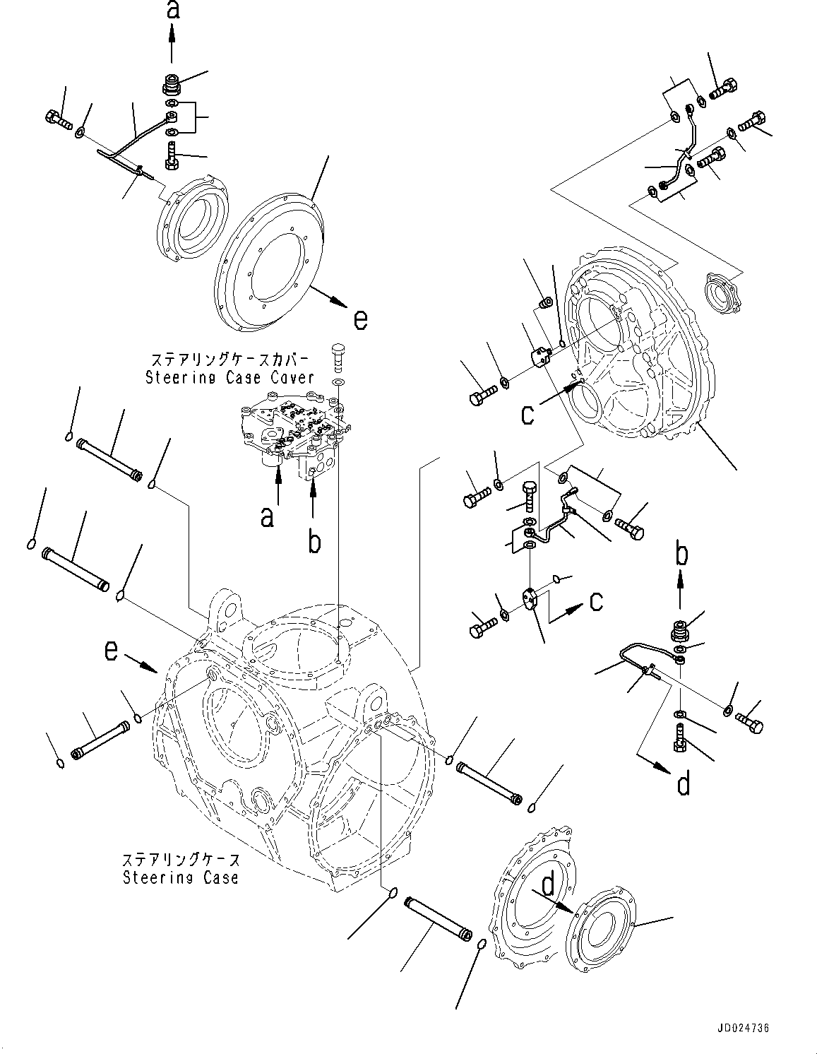 Bulldozers Komatsu / D475ASD-5E0 S/N 30147-UP (Mining  Spec.)(0000437c) / Power Train, Steering Valve (1/2) (#30147-)(F002028 : F2300-001028)