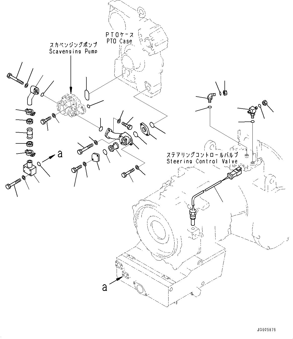 Bulldozers Komatsu / D475ASD-5E0 S/N 30147-UP (Mining  Spec.)(0000437c) / Power Train, Concentrated Piping (2/2) (#30147-)(F002044 : F2300-001044)