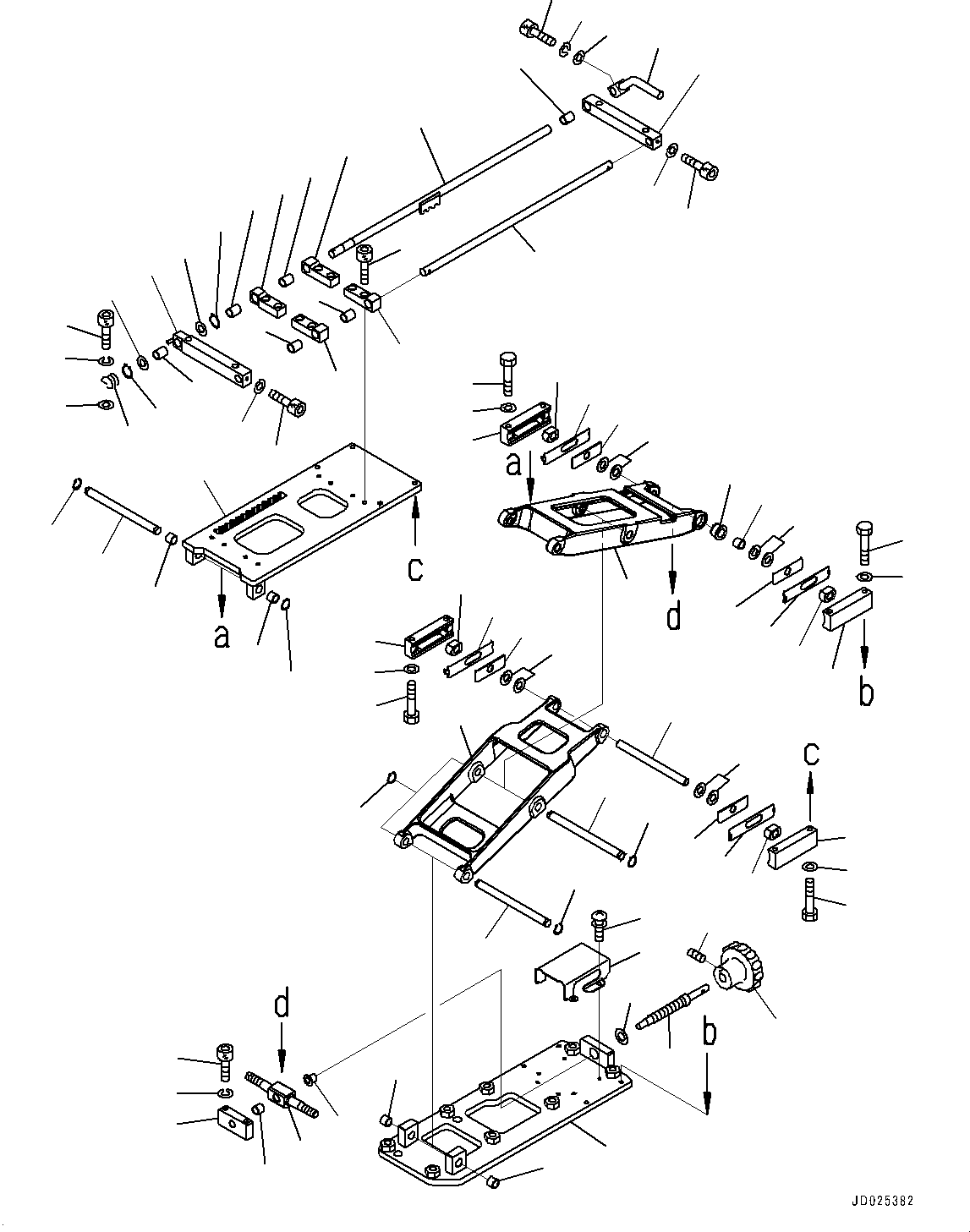 Bulldozers Komatsu / D475ASD-5E0 S/N 30147-UP (Mining  Spec.)(0000437c) / Floor Frame, Lift and Slider (#30147-)(K019011 : K2110-005010)