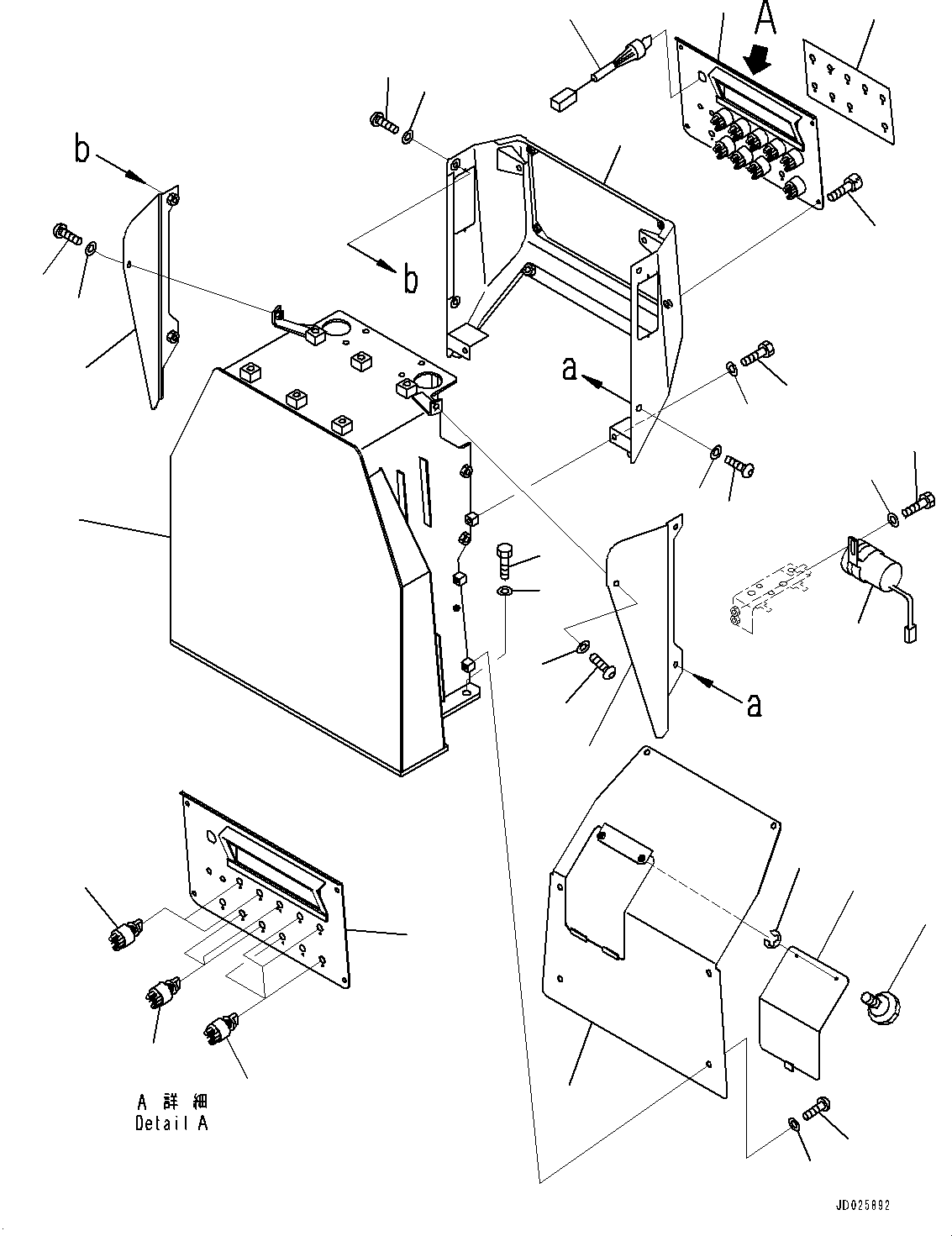 Bulldozers Komatsu / D475ASD-5E0 S/N 30147-UP (Mining  Spec.)(0000437c) / Floor Frame, Dashboard (#30147-)(K019024 : K2110-005023)
