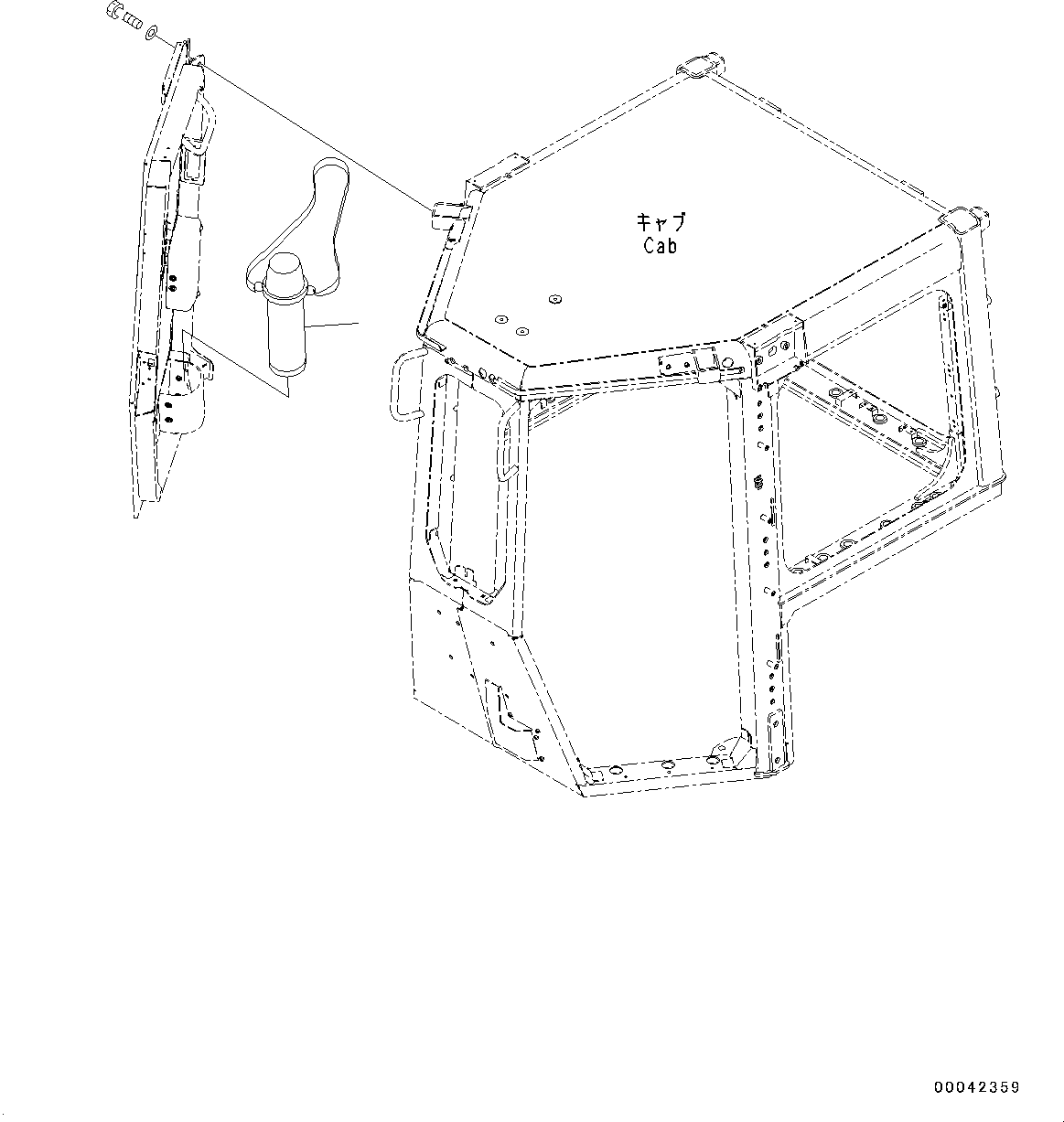 Bulldozers Komatsu / D475A-5E0 S/N 30147-UP(0000439c) / Thermos Bottle (#30147-)(K029001 : K0850-001001)
