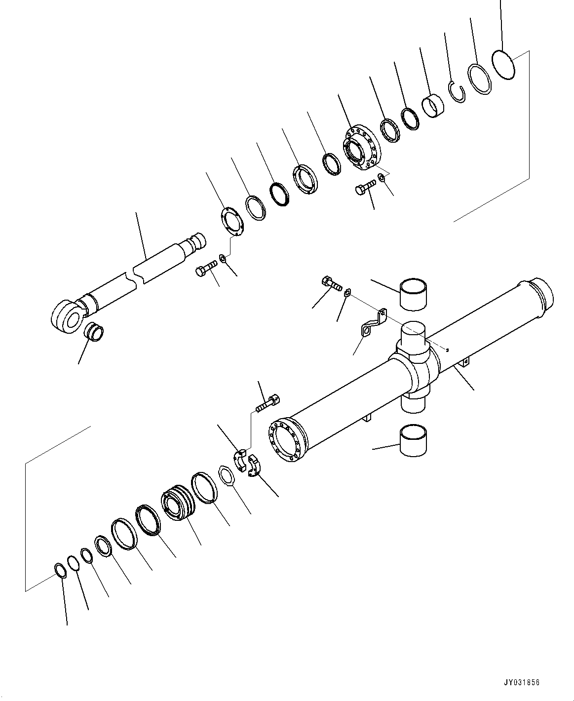Bulldozers Komatsu / D475A-5E0 S/N 30147-UP(0000439c) / Dozer Blade Tilt Cylinder, Blade Tilt Cylinder (#30147-)(T013001 : T2150-003001)