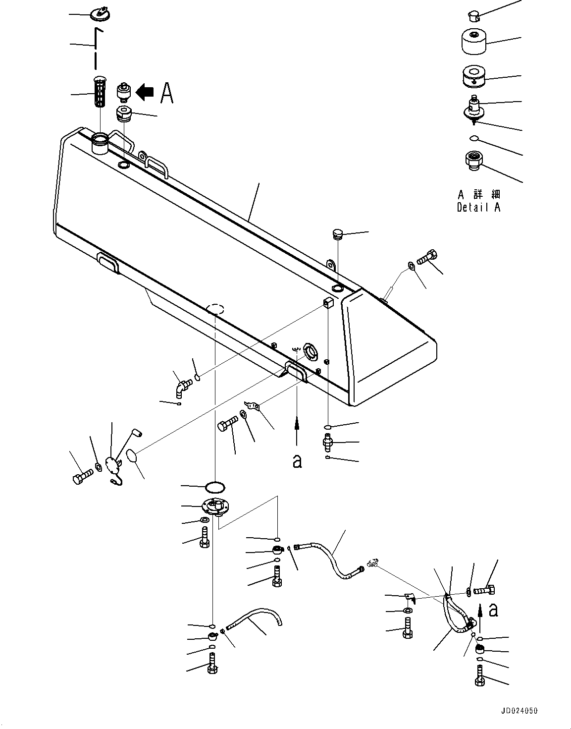 Bulldozers Komatsu / D475A-5E0 S/N 30147-UP (Mining Spec.)(0000440c) / Fuel Tank (#30147-)(D001001 : D0100-002001)