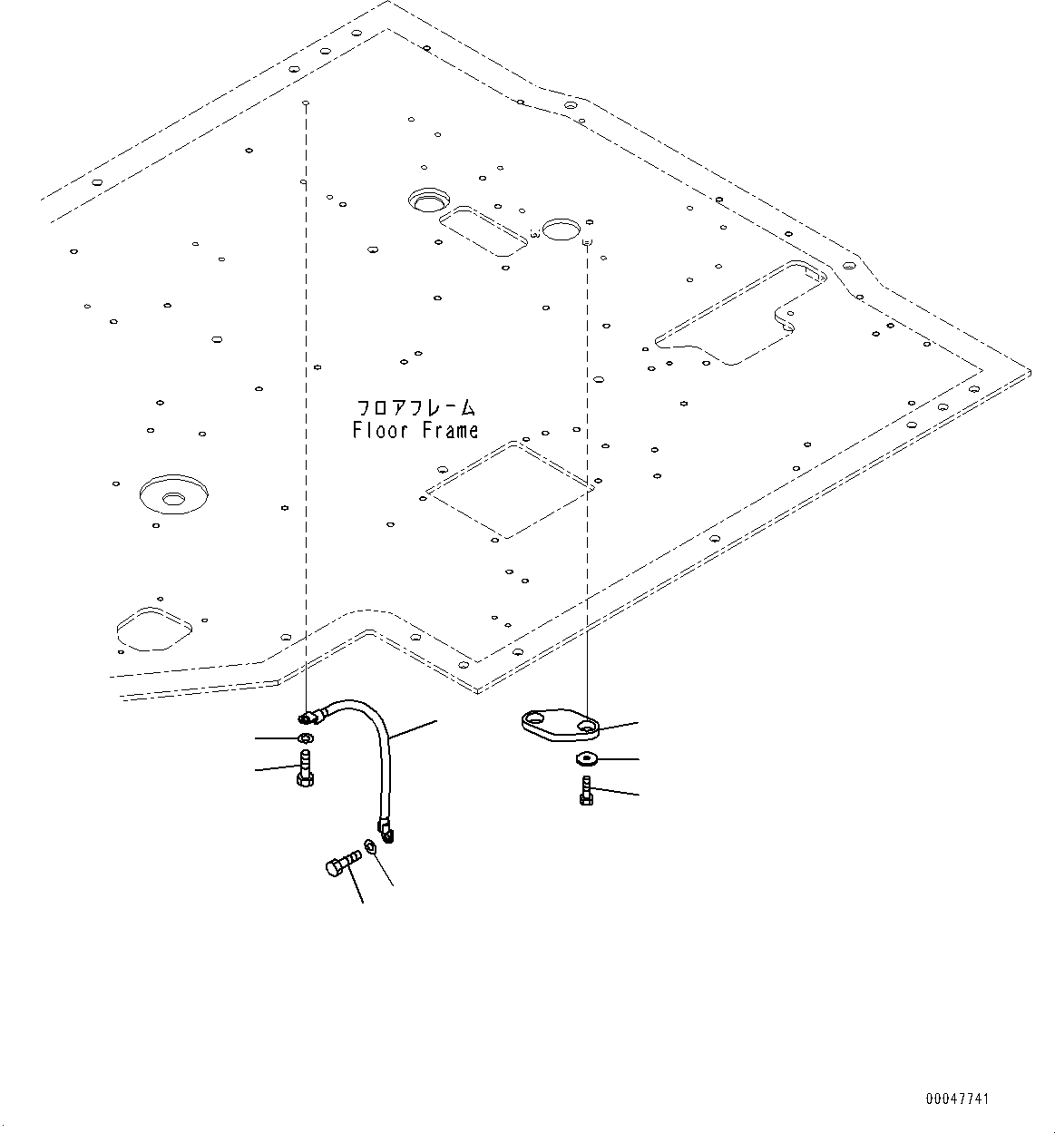 Wheel Dozers Komatsu / WD600-6 S/N 55004-UP(0000441c) / Floor, Ground (#55004-)(K016017 : K4010-006017)