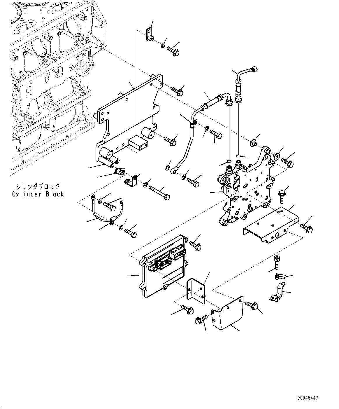 Komatsu parts book diagram for SAA6D170E-5EE S/N 610984-UP (For D375A-6R): FUEL INJECTION CONTROLLER (#610984-)