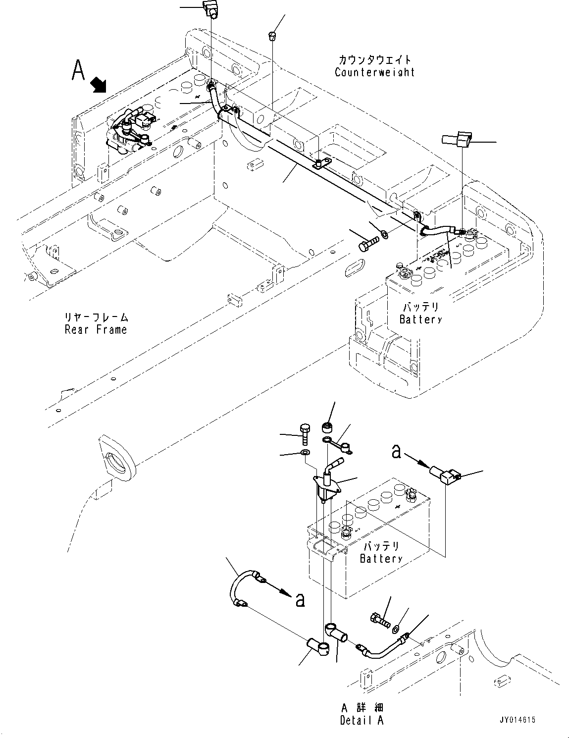 Wheel Loaders Komatsu / WA250-6 S/N 75053-UP(0000453c) / Rear Electric Wiring Harness, Holder (#75689-)(E011004 : E0202-008004)