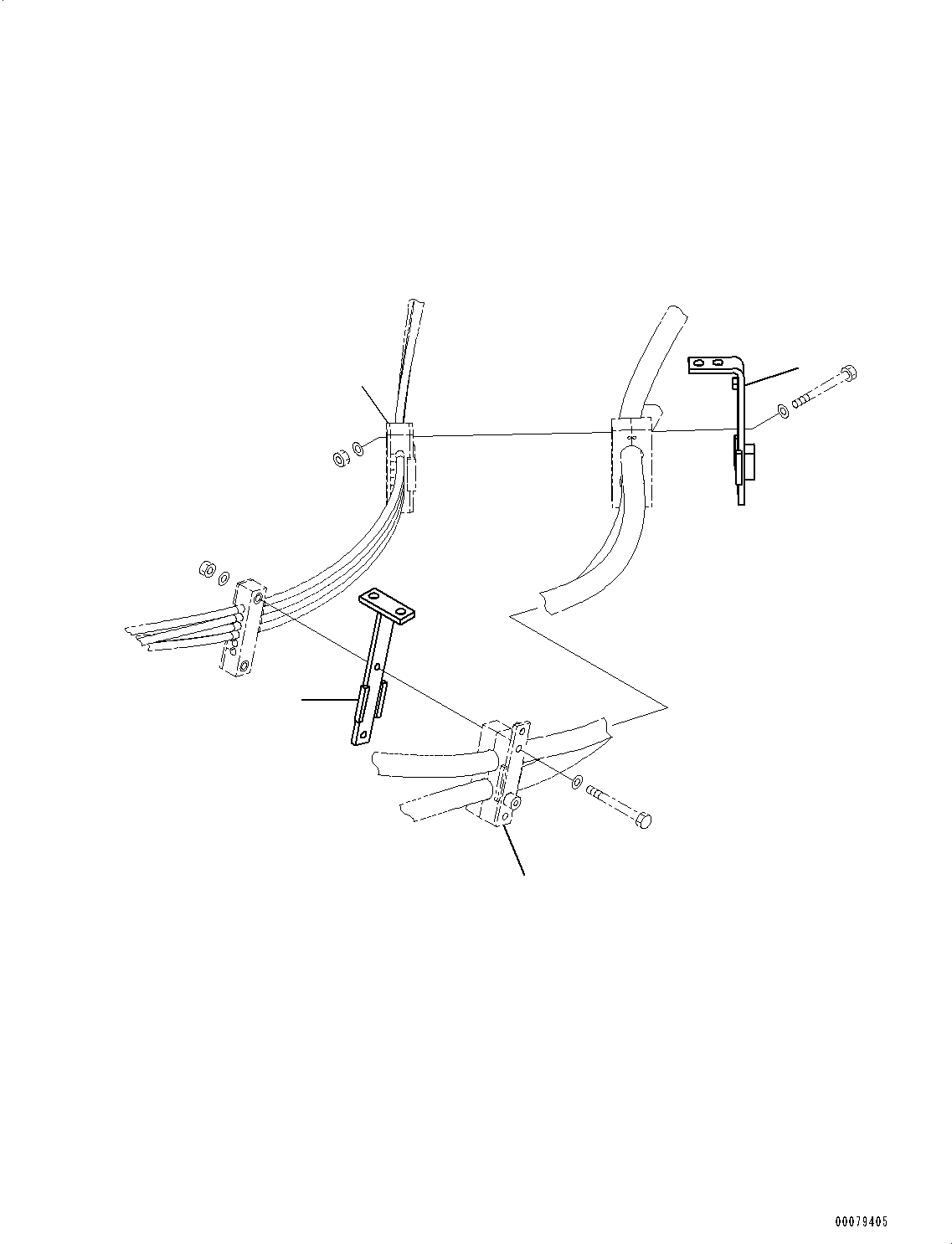 Wheel Loaders Komatsu / WA250-6 S/N 75053-UP(0000453c) / Hydraulic Piping, Related Parts (1/2) (#75053-)(H014005 : H4200-001005)