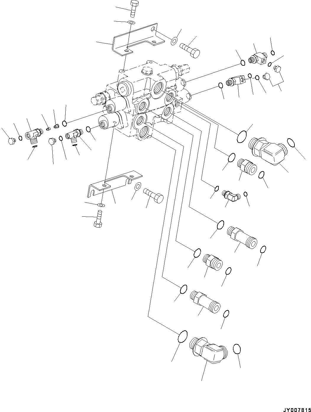 Wheel Loaders Komatsu / WA250-6 S/N 75053-UP (North America Standard Machine)(0000454c) / Hydraulic Control Valve, Control Valve Related Parts (#75053-)(H003003 : H0120-002003)