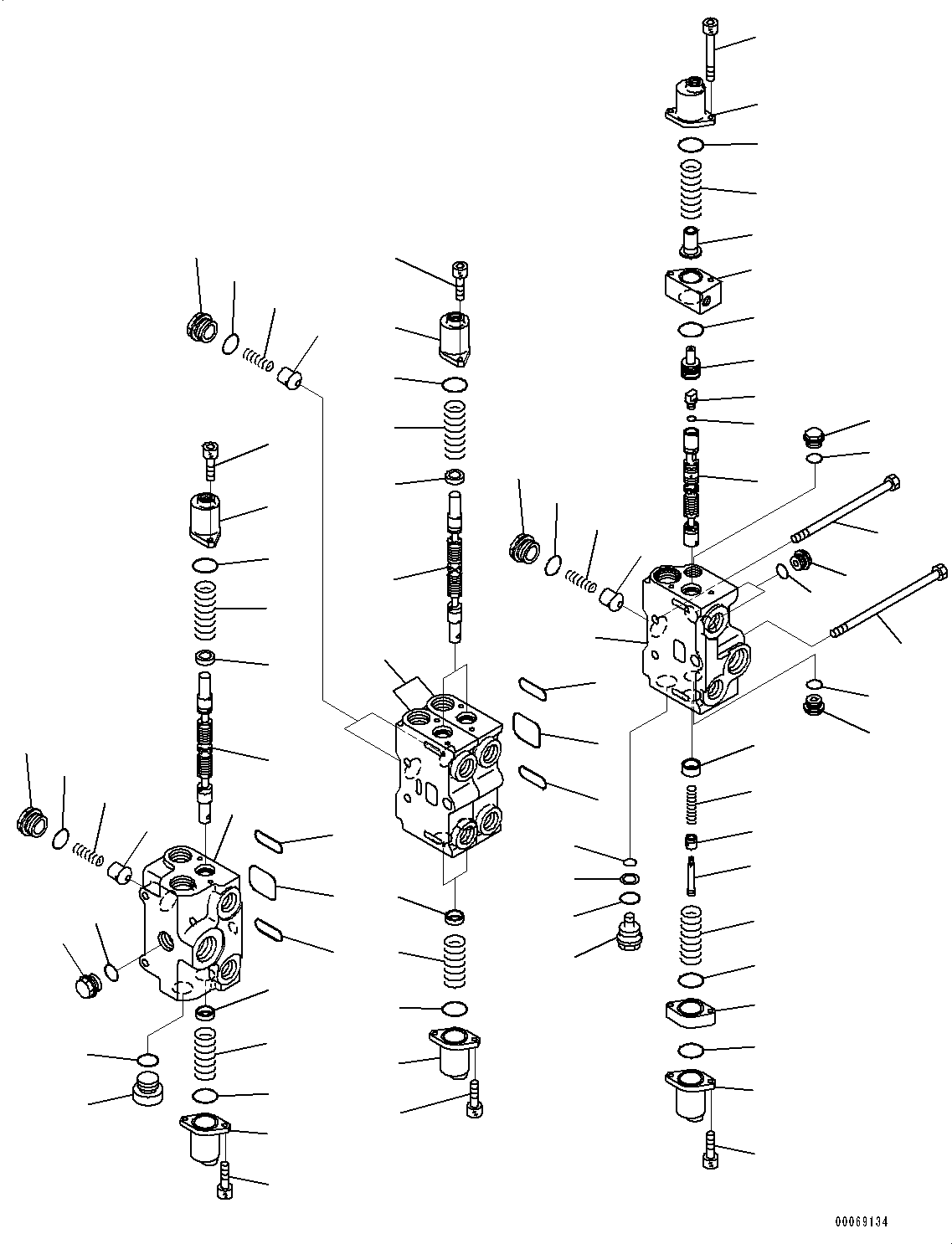 Wheel Loaders Komatsu / WA250-6 S/N 75053-UP (North America Standard Machine)(0000454c) / Steering Control Valve, Control Valve to Hydraulic Tank Piping (#75053-)(H006001 : H0122-001001)