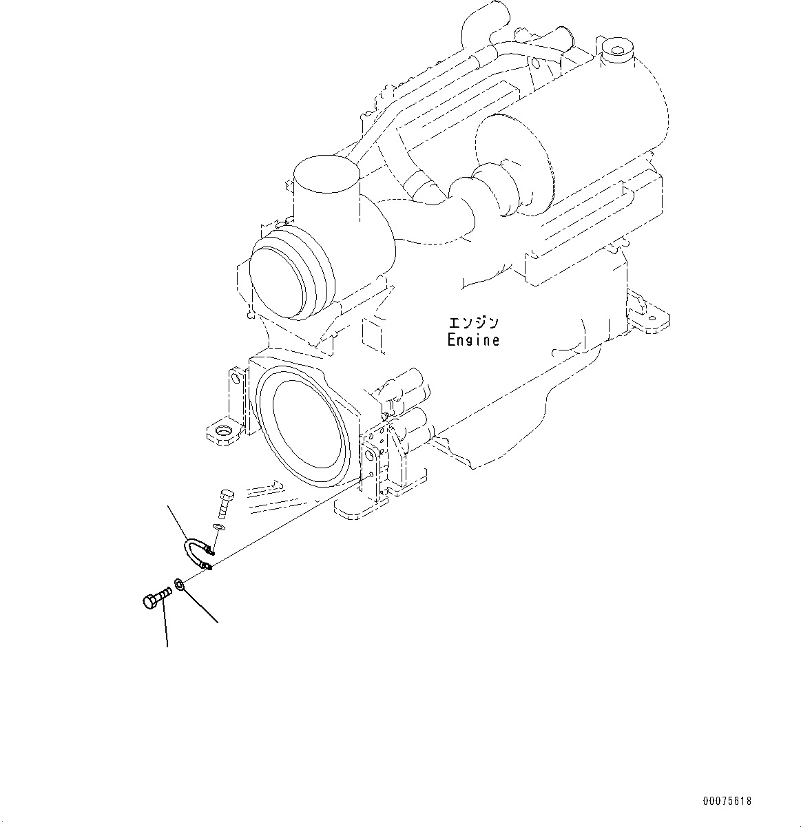 Wheel Loaders Komatsu / WA600-6 S/N 60638-UP(0000455c) / Engine, Ground (#60638-)(B001004 : B0000-001004)