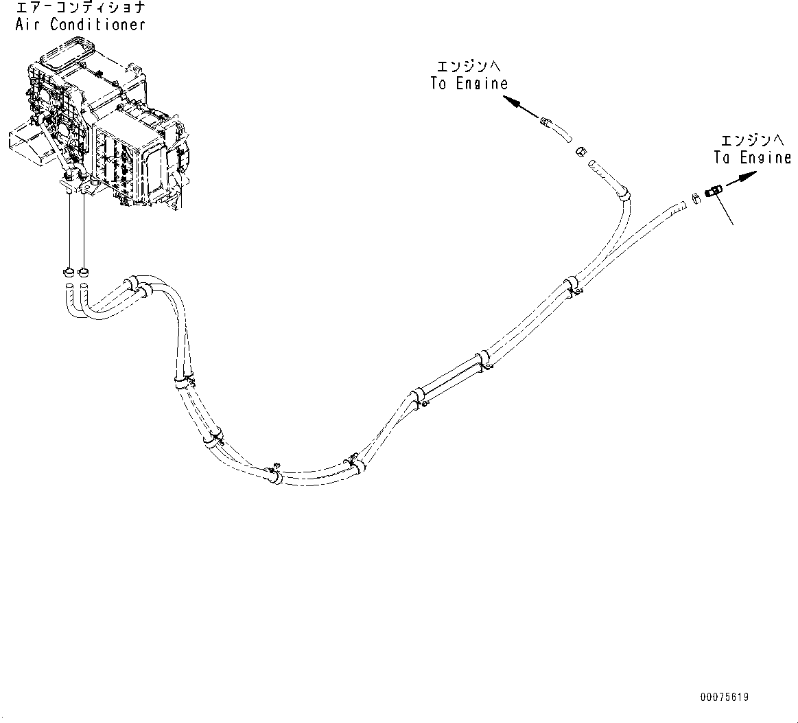 Wheel Loaders Komatsu / WA600-6 S/N 60638-UP(0000455c) / Engine, Heater Piping (2/2) (#60638-)(B002007 : B0000-002007)