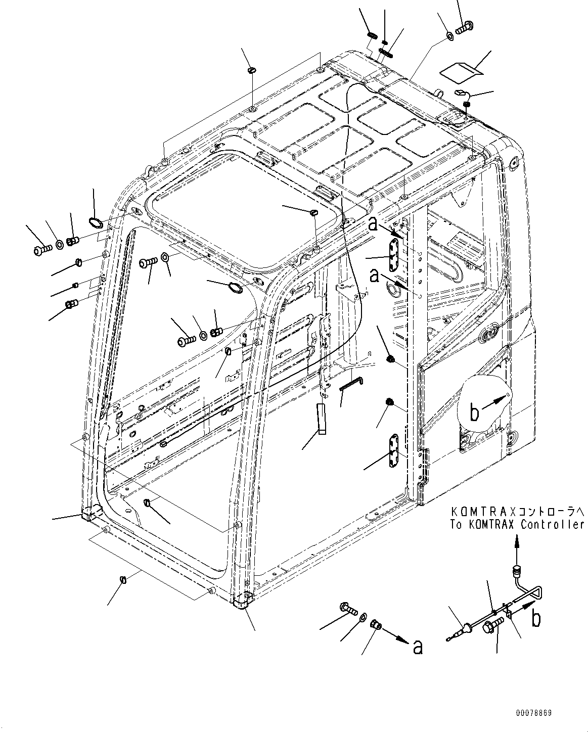 Excavators Komatsu / HB205-1 S/N 1001-UP(0000458C) / Cab, KOMTRAX Film Antenna (#1001-)(K018017 : K1110-001013)